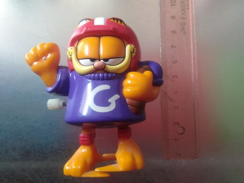 Figura De Garfield Jugador,de Wendy's, 8cm De Altura De Plás