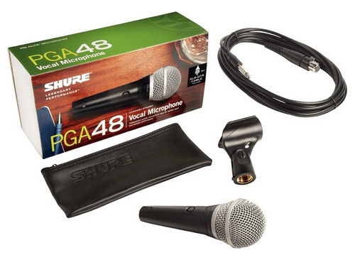 Microfono Shure Pga 48qtr Cable Cannon-plug - Pipeta - Prm