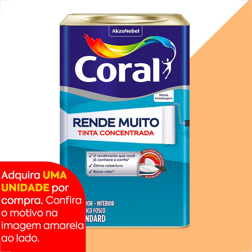 Tinta Latex Coral Rende Muito 16l Cromo Suave