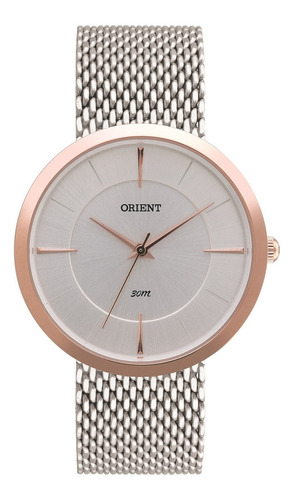 Relógio Orient Feminino Ftss0030 S1sx Misto Rose Analogico