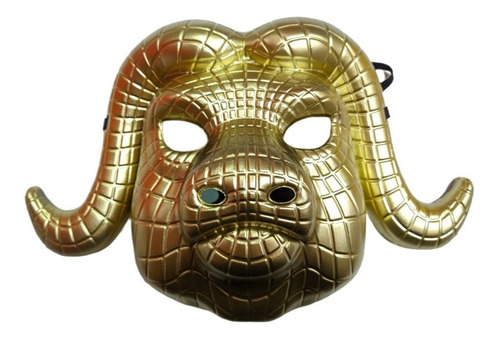 Antifaz Mascara Careta Rigida Juego Calamar Toro Dorado X1