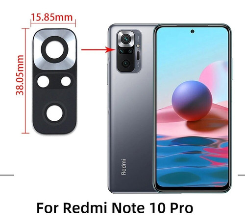 Lente Camara Trasera Xiaomi Redmi Note 10s