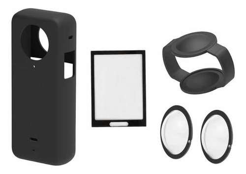 Kit Insta360 X3 Silicona+ Protectores Lentes+ Vidrio Pantall