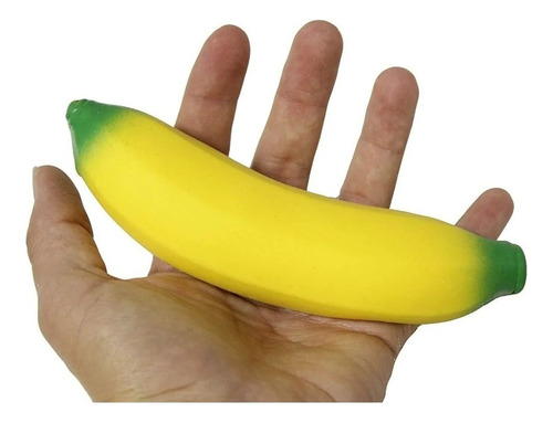 Squishy Banana Relleno Granular Antiestres Moldeable