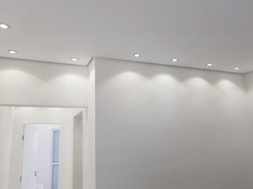 Spot Led De Embutir Quadrado Mr11 3w Direcionável Estrutura Branco 127/220v