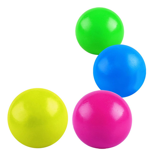 Bolas De Pared Adhesivas Fluorescentes Para Techo, 4 Unidade
