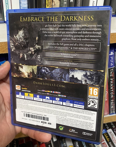 Dark Souls 3 Edição Game Do Ano Ps4 Físico Original !!