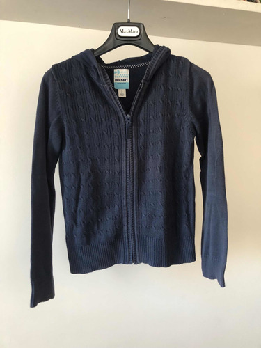 Campera Old Navy T 10/12 C Cierre Azul De Algodón C Ochos