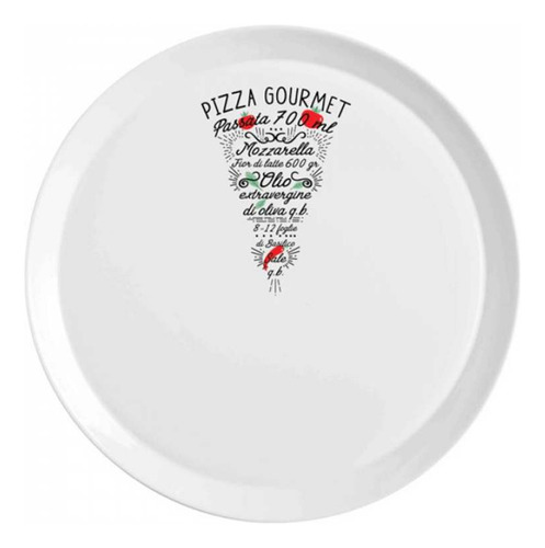 Plato Bormioli Rocco 276923 Grangusto  Blanco Vidr