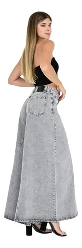 Jean Palazzo Wide Leg Denim Súper Ancho Calce Perfecto