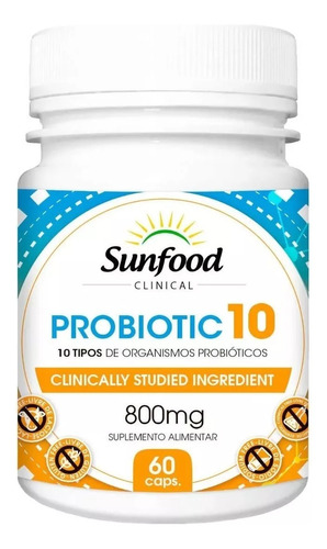 Probiótico Probiotic 10 Sunfood