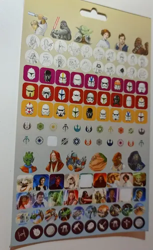 Lote De Stickers De Star Wars. Rd2d, C-3po, Skywalker Y Más