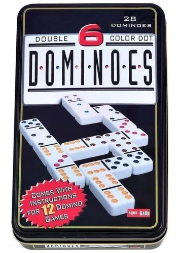 Jogo De Domino Profissional Osso 28 Peças Coloridos