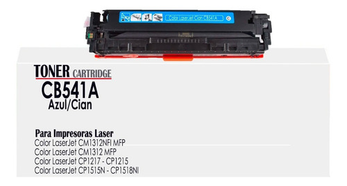 Toner Generico 125a Color Cian Para Color Laserjet Cp1215