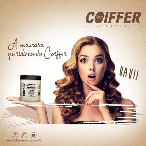 Imagem 3 de 5 de Máscara Chocolate Com Castanha Do `pará E Argan 500g Coiffer