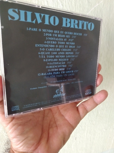 Cd Silvio Brito -pare O Mundo Que Eu Quero Descer- Frete Inc