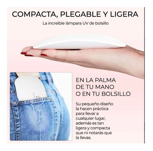Lámpara Secadora De Uñas Uv Led Sun Mini Portátil Esmalte