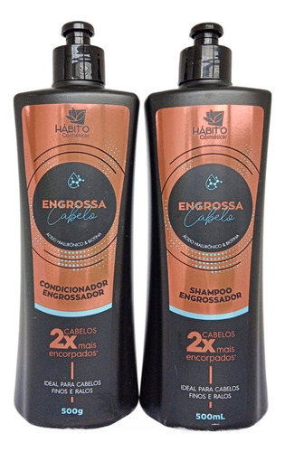  Shampoo E Condicionador Hábito Cosméticos Engrossa Cabelo