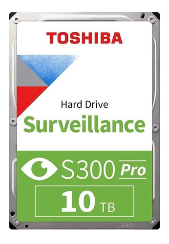 Disco Duro Interno Toshiba S300 Pro, 10tb, Sata 6.0 Gb/s, 