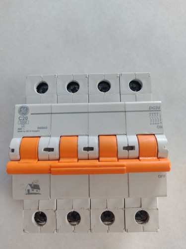 Llave Térmica Tetrapolar 20 Amp 4x20 General Electric Abb