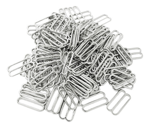 100 Piezas 19 Mm De Metal Lencería Correa Clips De Ganchos