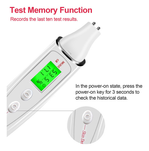 Analizador Skin Tester, Monitor De Hidratación Para La Piel,