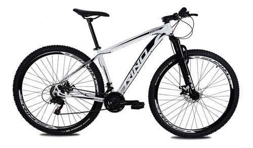 Bicicleta Aro 29 Rino Everest Disco 21v Cambios Index Cor Branco Tamanho do quadro 15