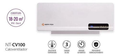 Aquecedor Estufa Split Parede Conversor Ventilação Cor Branco 220V