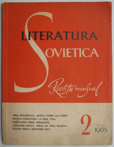 Literatura Sovietica Revista Nº 2 Año 1965