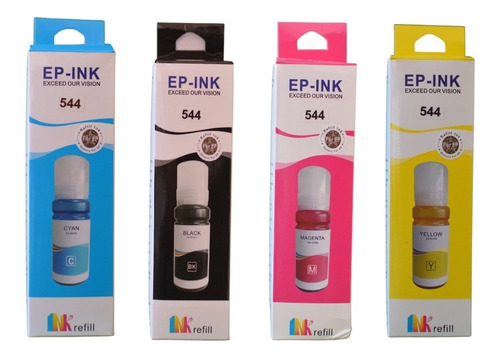 Imagen 4 de 4 de Tinta Para Impresoras Dye Compatible L1110 L3110 Etc. 544