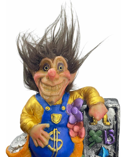 Troll Ven Dinero Talismán De Poder 25 Cm + Mini Troll