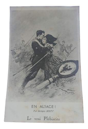 Francia Postal Militar Ww1 En Alsace Le Vrai Plebiscite 1914