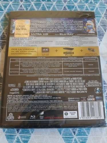 Blu Ray 4k Os Smurfs A Vila Perdida Duplo Áudio E Leg. Pt