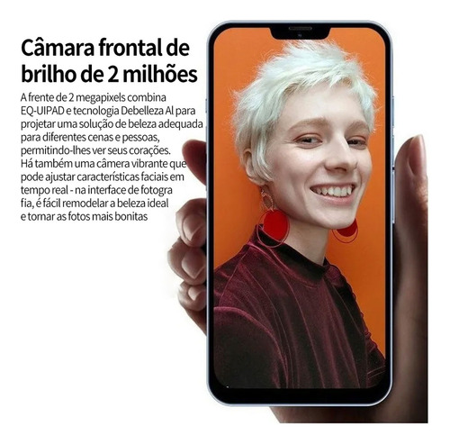 P Barato Phone Android I13 Pro Max 6.3 Gold