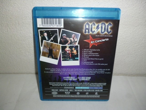 Ac/dc En Concierto Live At Circus Krone Blu Ray (Usado)
