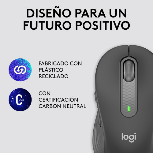Mouse Inalambrico Logitech Signature M650 Large Grafito Colo