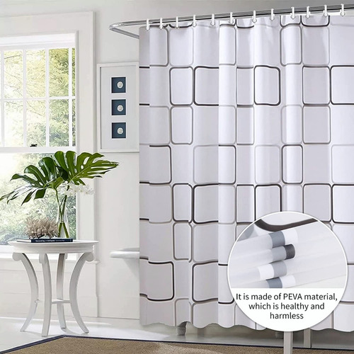 Hi, Cortina De Ducha Bañera 200x200 Cm Baño Cortinas