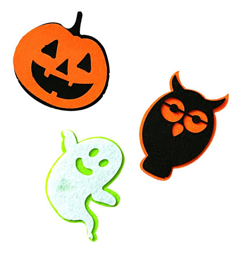 3pcs / Set Tela De Halloween Fantasma Calabaza Letrero