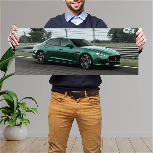 Cuadro 30x80cm Auto 2020 Maserati Quattroporte T 337