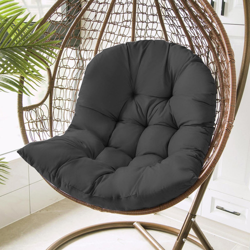 Yi Mimbre Rattan Silla Colgante Columpio Colgante Cojín De