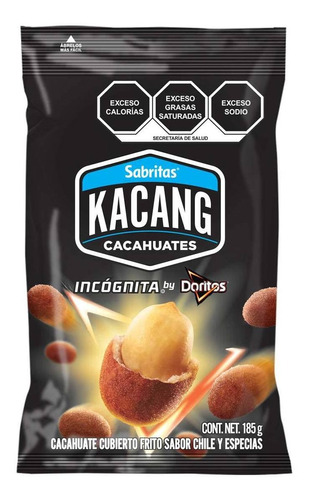 Cacahuates Kacang Incógnita 185g