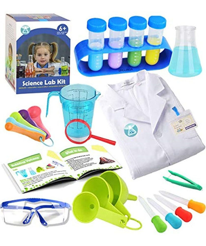 Kit De Experimentos Científicos Para Niños Con Capa De Labor