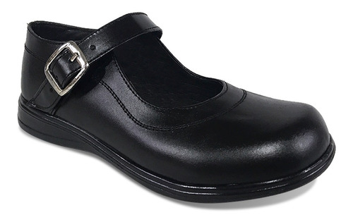 Zapato En Cuero Formal Mafalda Hebilla Niña Vestido Uniforme