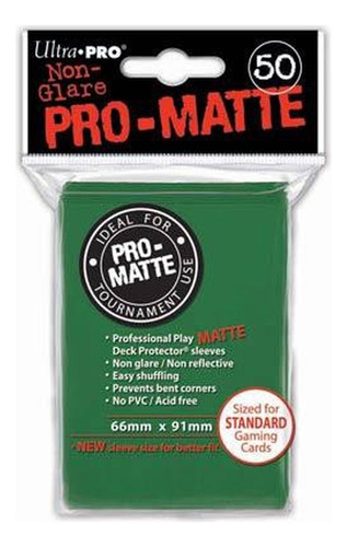 Protectores Standar Verde X 50 (antireflex) - Ultra Pro