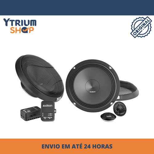 Kit 2 Vias Audison Apk 165 6 Polegadas 200w Rms 4 Ohms Som