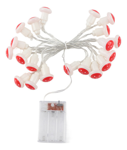 Cadena De Luces Led De 7.2 Pies Y 20 Pulgadas, Color Rojo, P