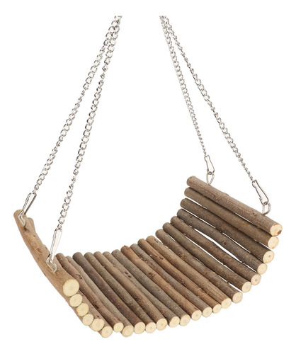 Corrente Suspensa Hamster Swing De 150* 130 Cm De Madeira Na