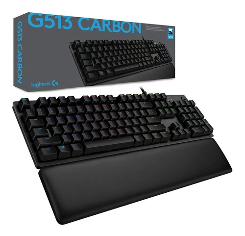 Logitech Serie G G513 Teclado Gamer Carbón Con Luz Rgb Negro