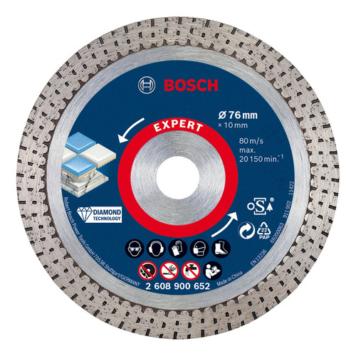 Disco Diam. Tur/seg Bosch Sfu 230mm