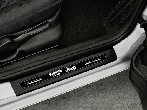 Imagem 2 de 5 de Soleira De Porta Premium Renegade 2019 2020 2021 - Preto